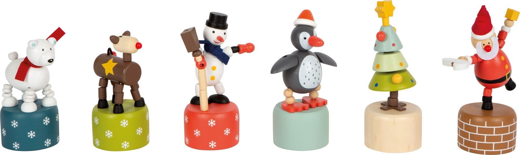 Display Drückfiguren Weihnachten und Winter | Holzspielzeug