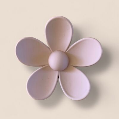 Pasador de pelo flor GRANDE - Rosa empolvado
