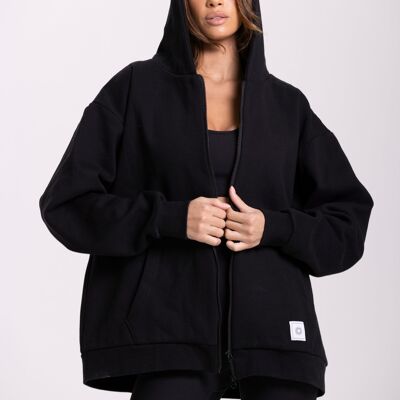 Sudadera con capucha fluida