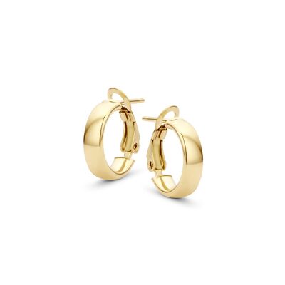 14K yellow gold earrings 5mmx14mm