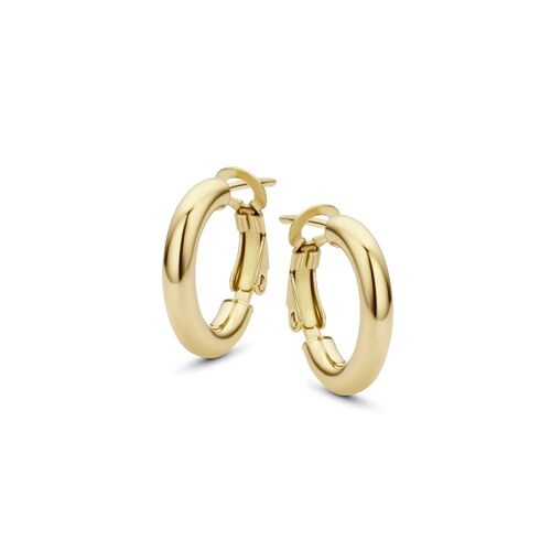 14K yellow gold earrings 3mmx16mm
