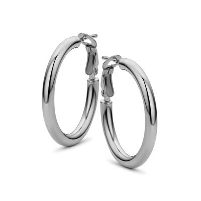 14K white gold earrings 3mmx26mm