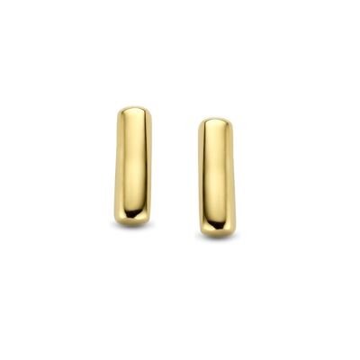 14K Yellow gold earrings bar