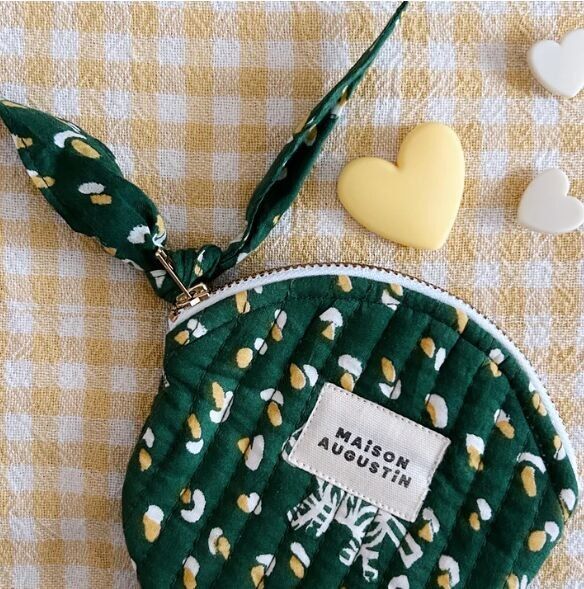 Portamonete in erba zebrata