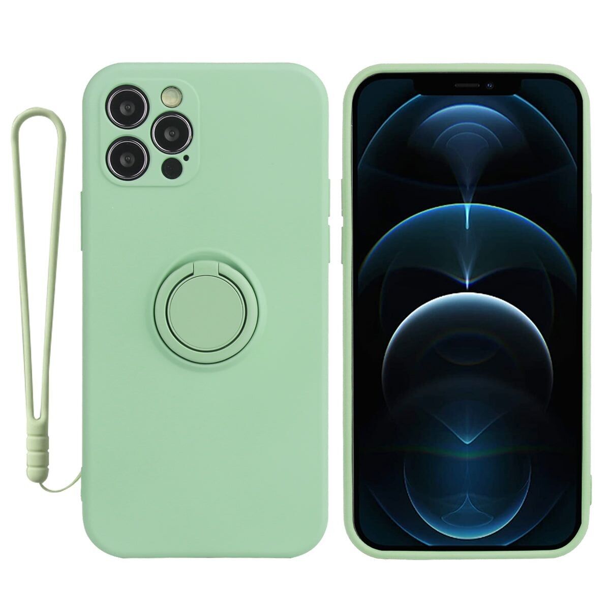 CUSTODIA IN SILICONE CON ANELLO MAGNETICO