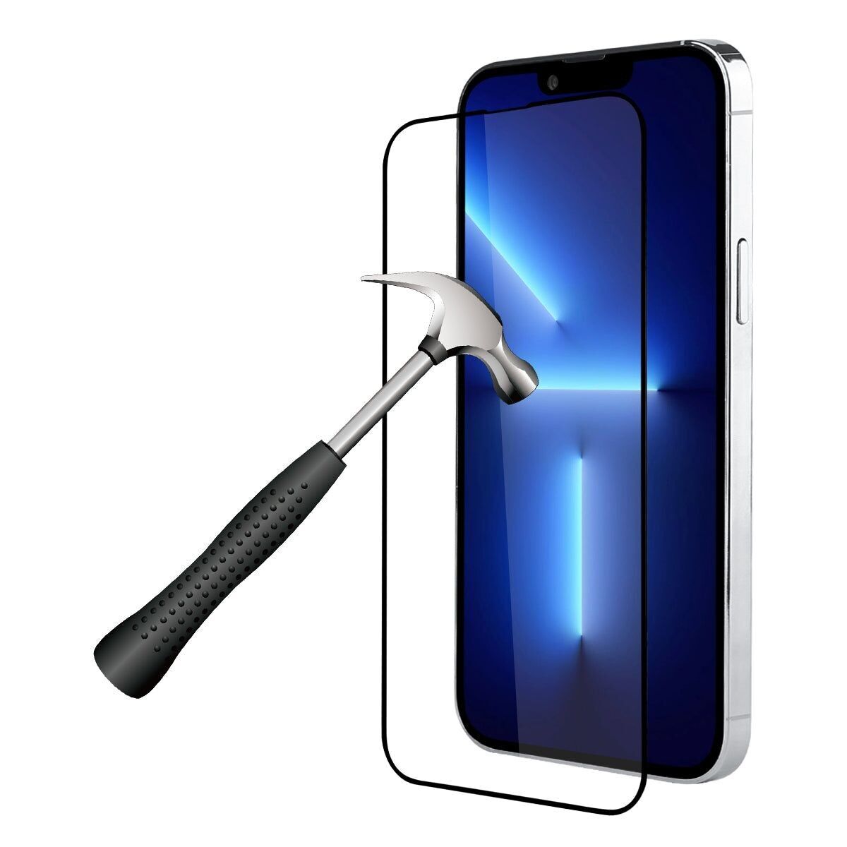 VETRO DI PROTEZIONE 5D CON BORDO NERO