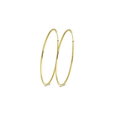 Pendientes aro de plata de 30mm chapados en oro