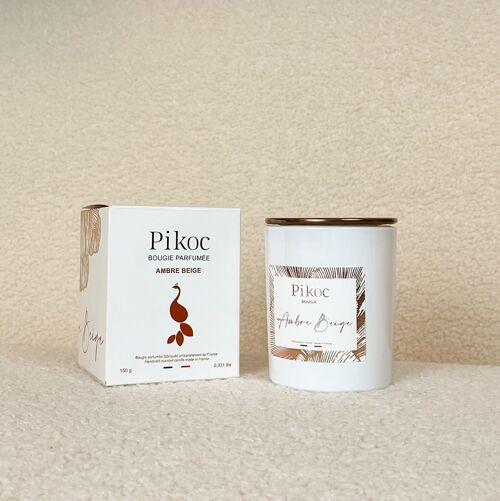 Bougie Parfumée Ambre Beige