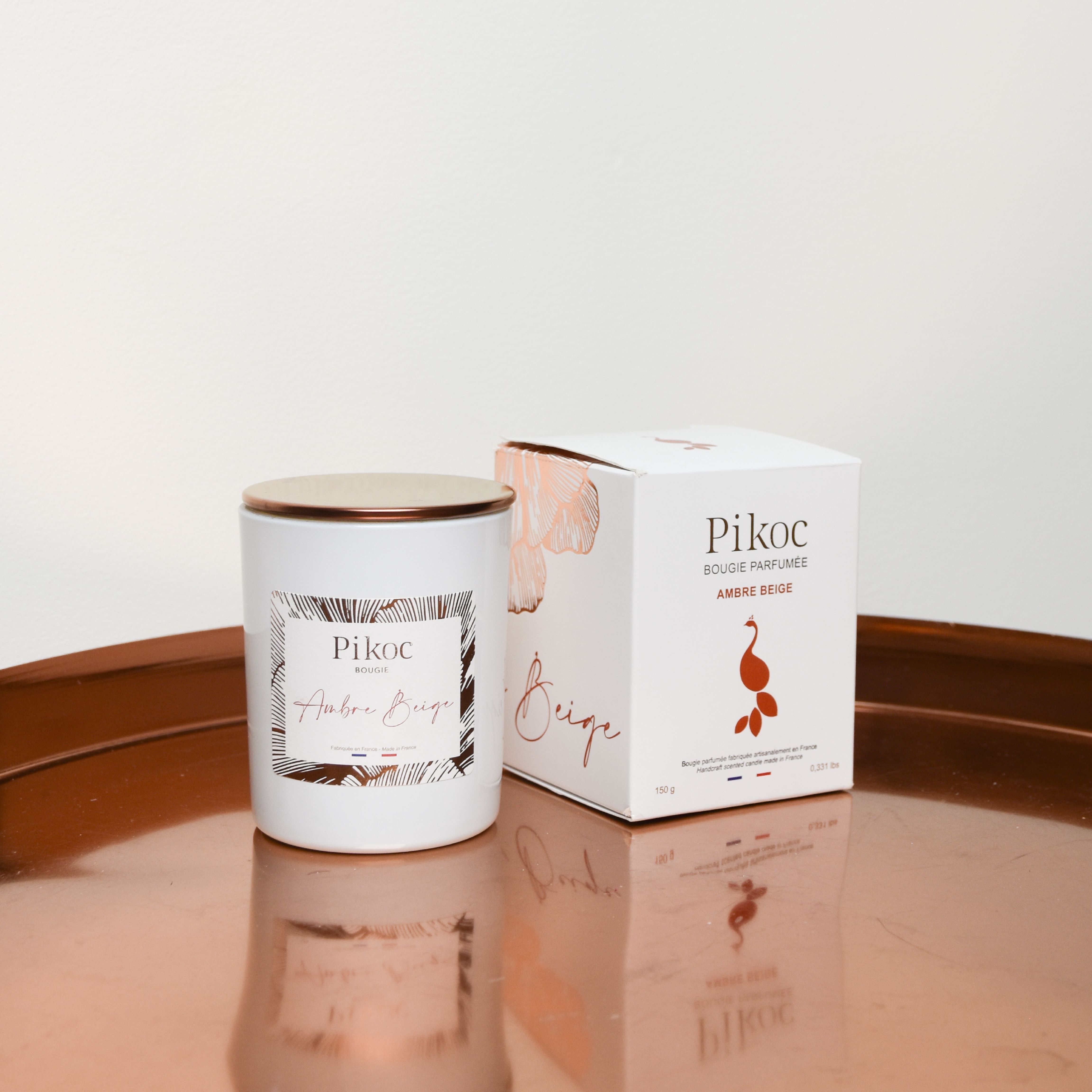 Amber Beige Scented Candle