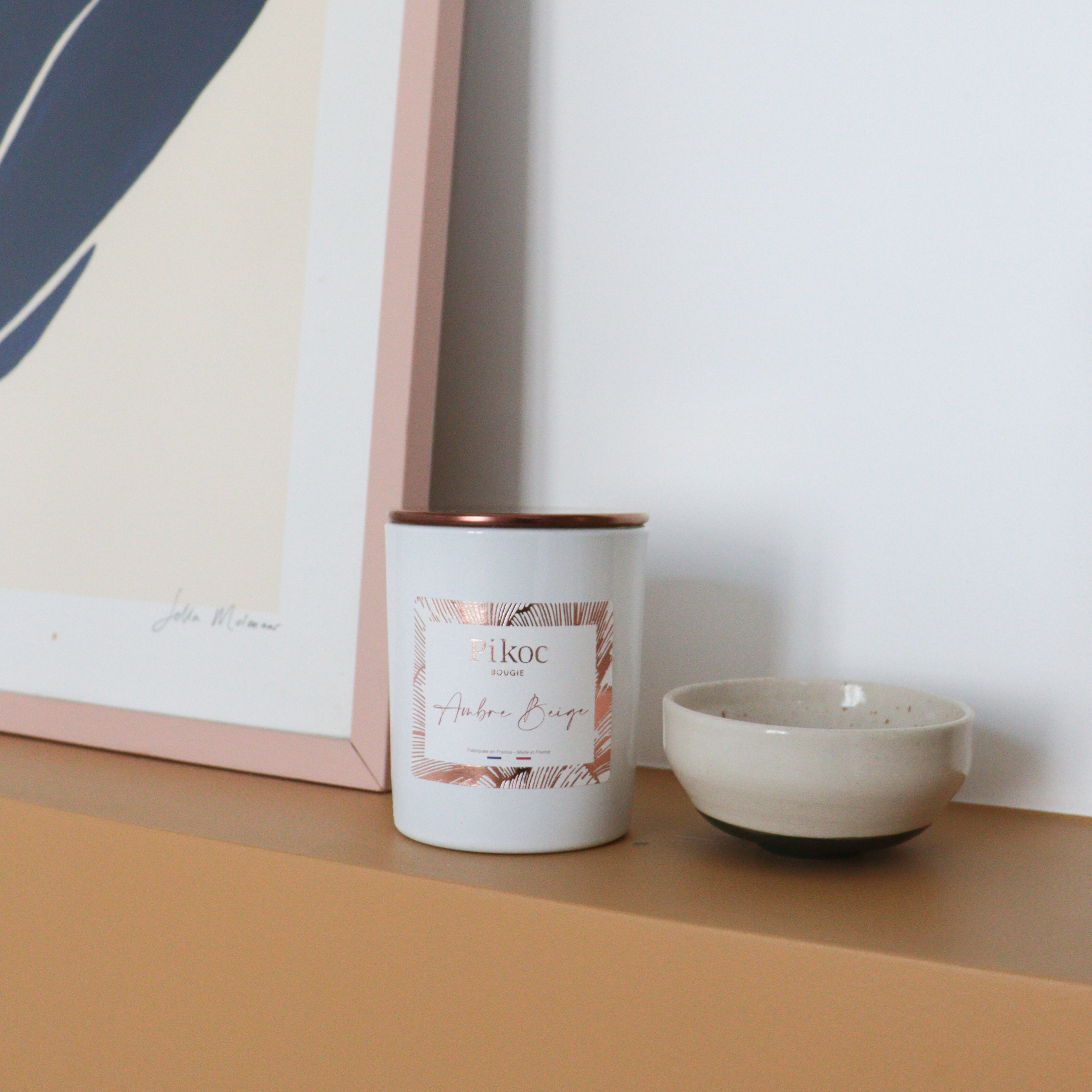 Bougie Parfumée Ambre Beige