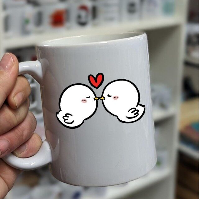 Taza “besos de pájaro”