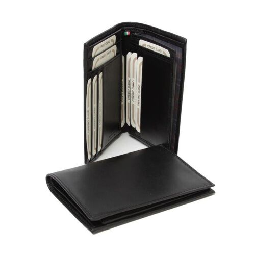 Porta carte con tasche luce e protezione rfid