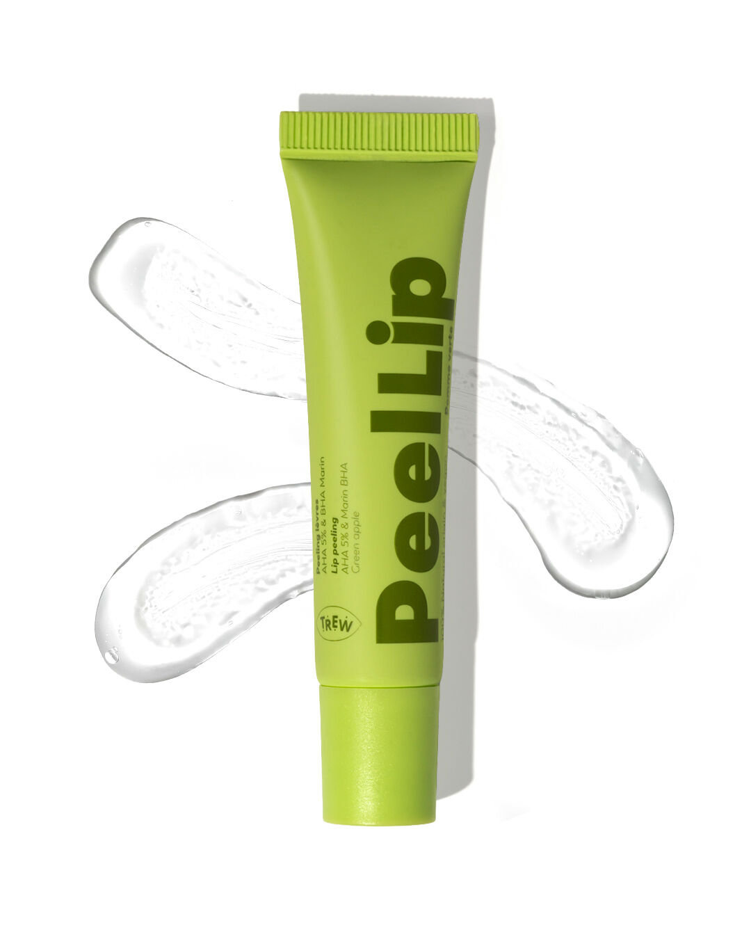 PeelLip Green Apple - RINSE Lip Peel - AHA 5% - Marine BHA - Natural & Vegan - Aqueous Gel