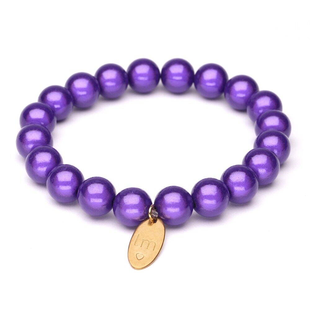 Bracciale LizzyMae Viola scuro 10mm