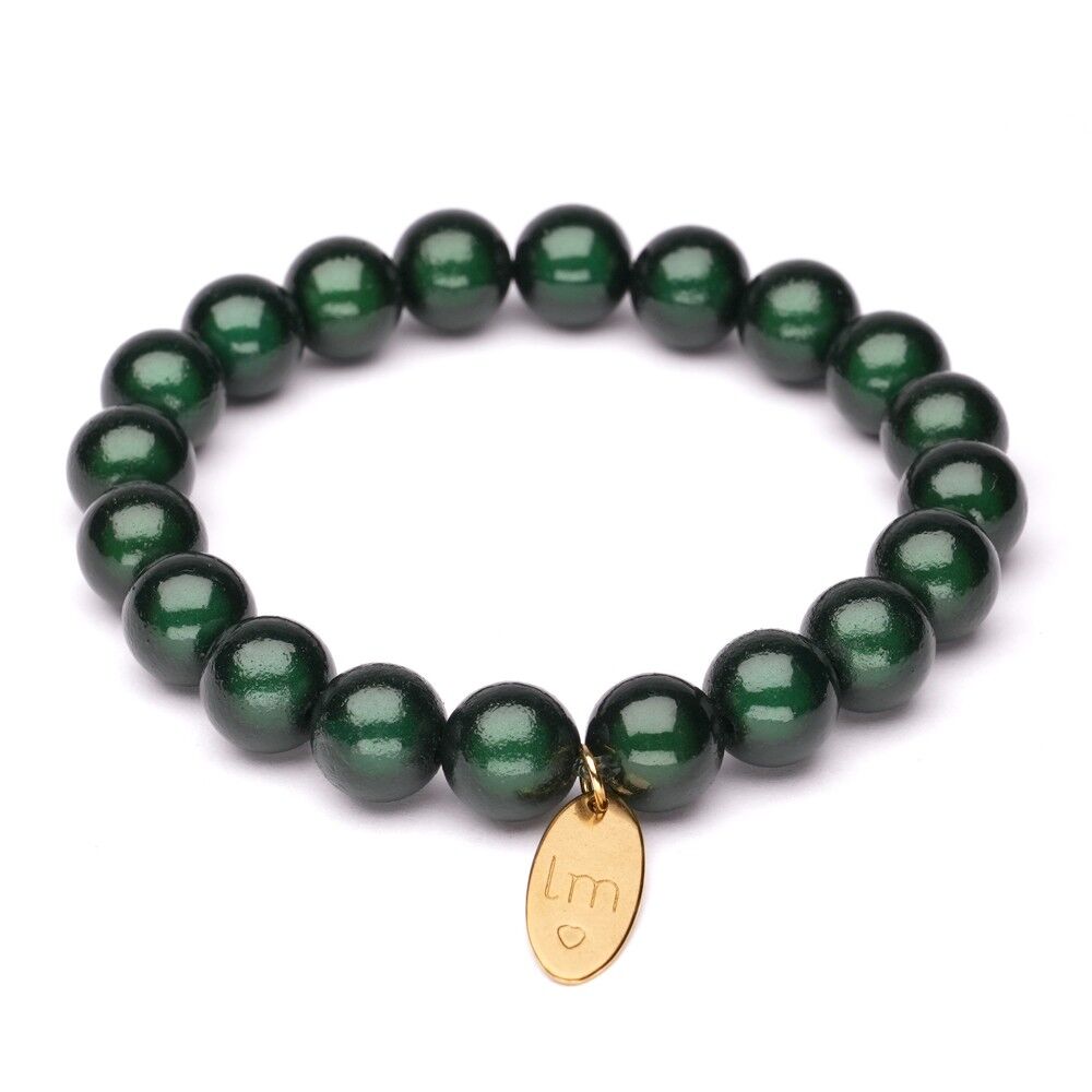 Bracciale LizzyMae Verde scuro 10mm