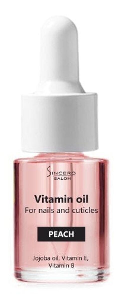 Vitamin nail oil Peach SINCERO SALON, 10 ml NEW