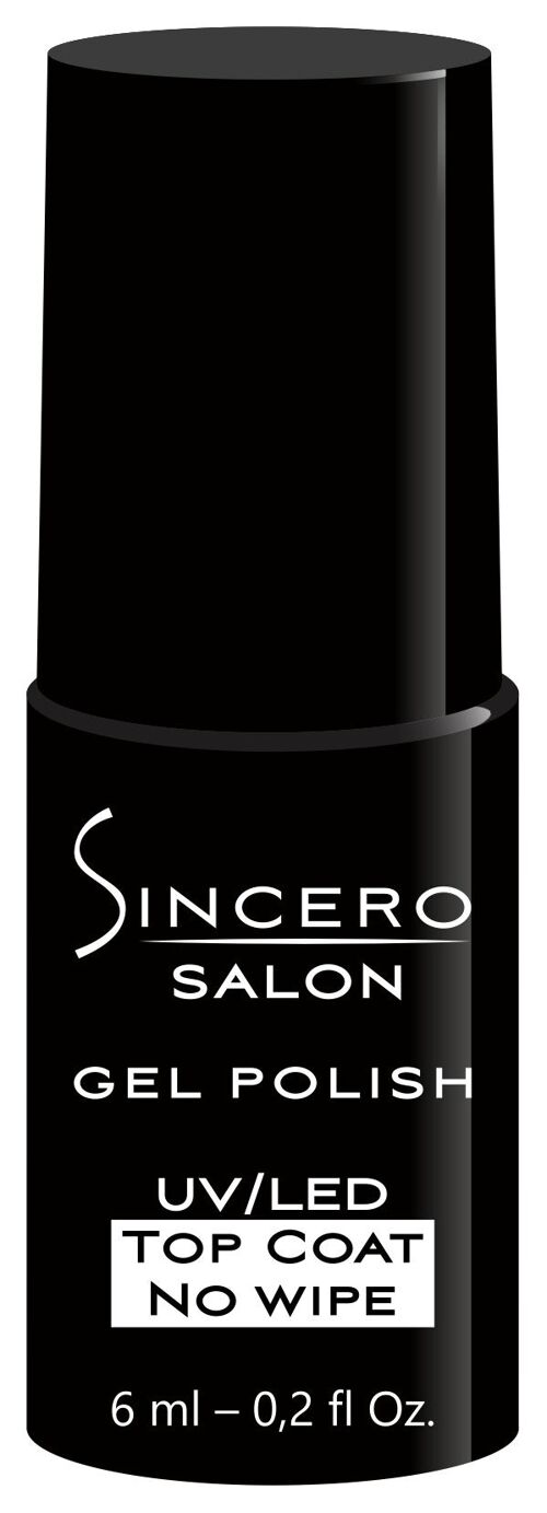 Gel polish Top Coat No wipe SINCERO SALON, 6ml