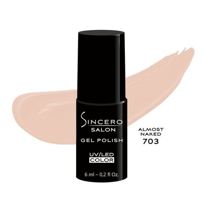 Gel polish SINCERO SALON, 6 ml, Almost naked, 703