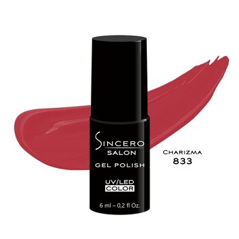 Vernis gel SINCERO SALON, 6 ml, Charizma, 833