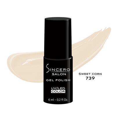 Gel polish SINCERO SALON, 6 ml, Sweet corn, 739