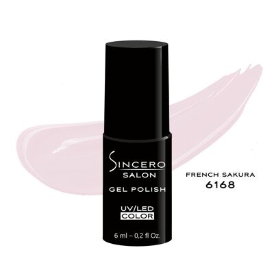 Vernis gel SINCERO SALON, 6 ml, French Sakura, 6168