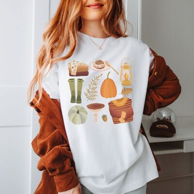 T-Shirt Autumn Essentials - ORGANIC COTTON Cozy Autumn Shirt