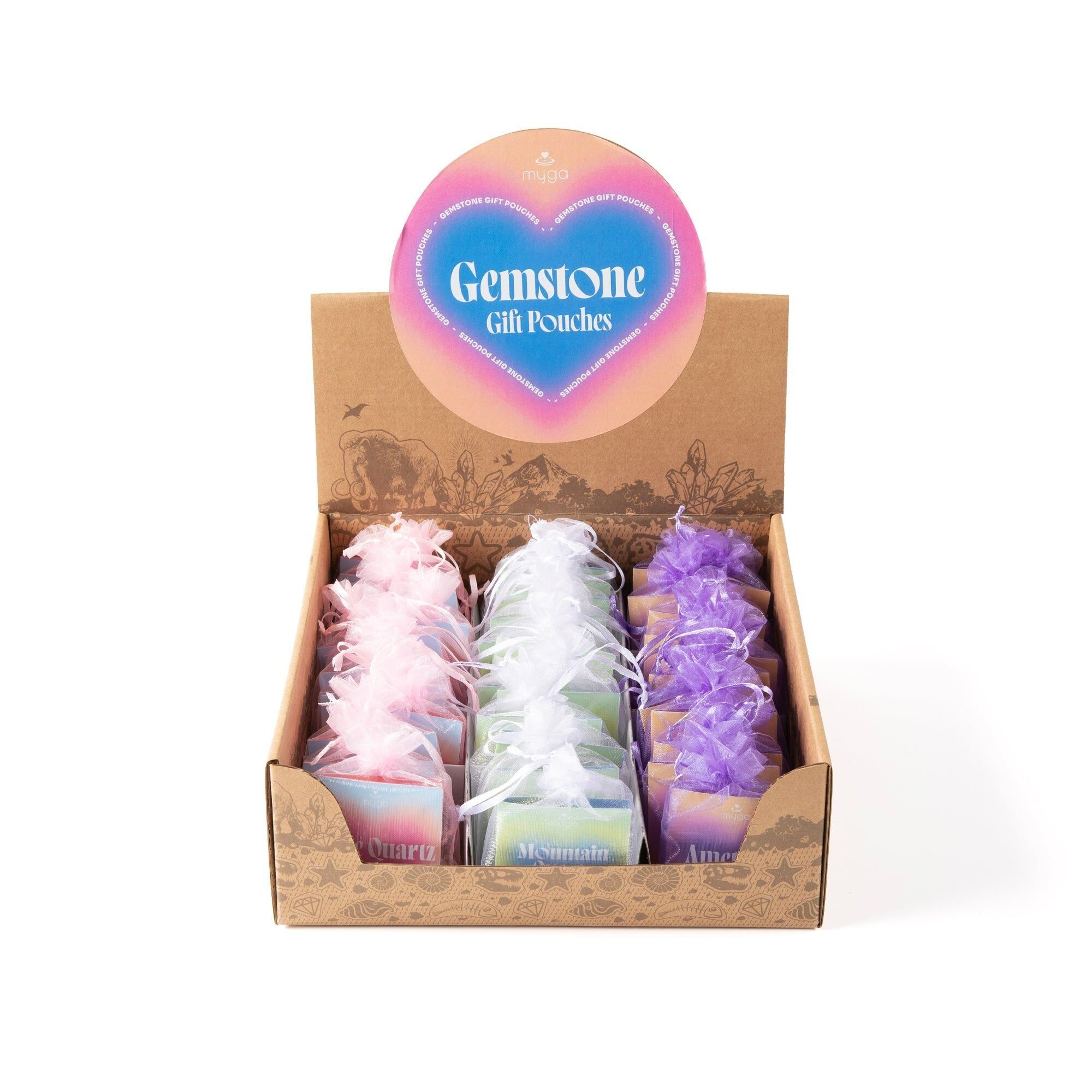 Displaybox für die Stone Pouch-Kollektion (32 Stück)