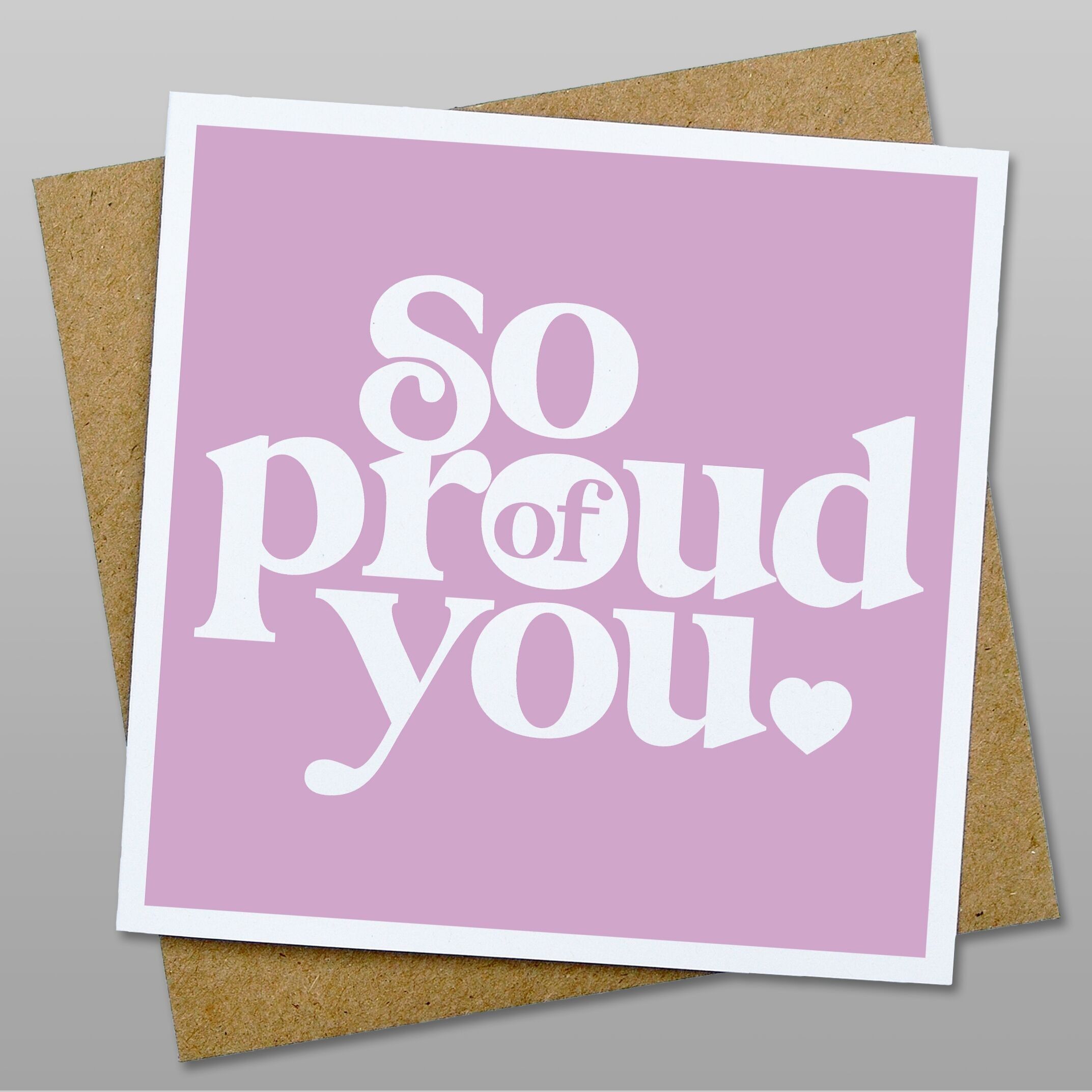 Carta "Così orgoglioso di te"