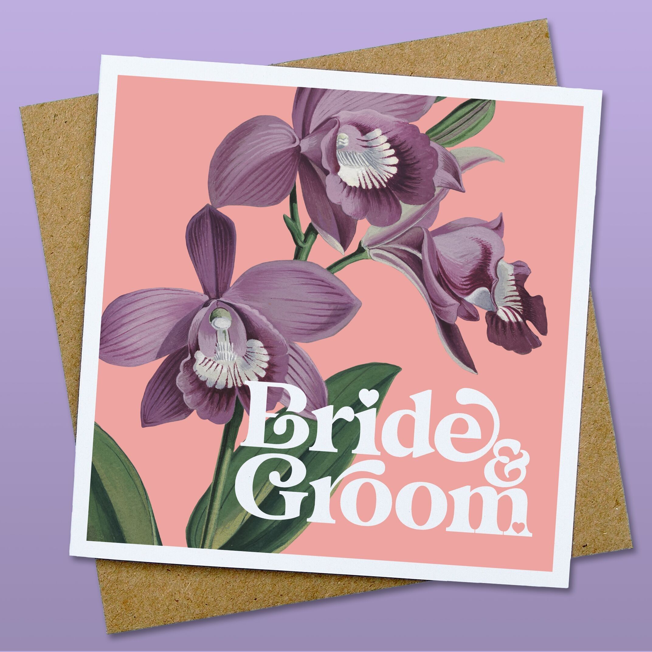 Braut & Bräutigam Karte