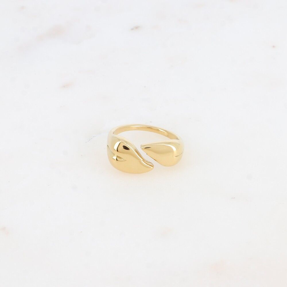 Anello aperto - foglie