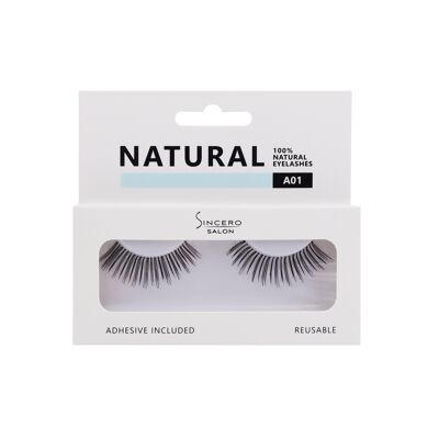 Cils NATURELS A01 SINCERO SALON, 1 pc