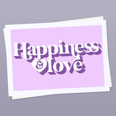 Stampa artistica Felicità e Amore