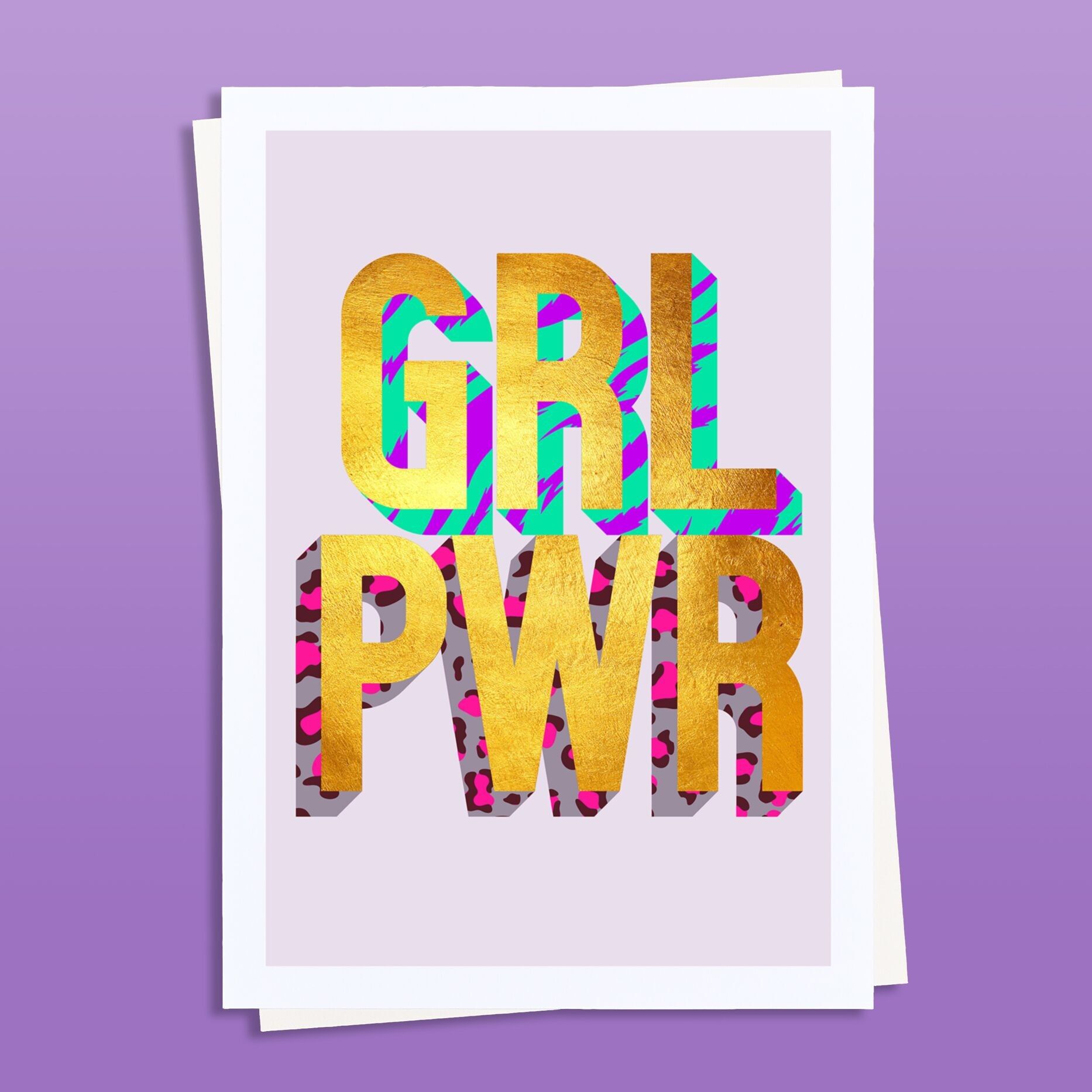 Stampa artistica GRL PWR