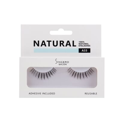 Eyelashes NATURAL A33 SINCERO SALON, 1 pc