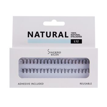 Cils NATURELS L12 SINCERO SALON, 1 pc (Touffes)