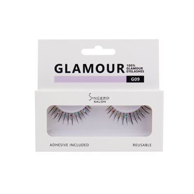 Wimpern GLAMOUR G09 SINCERO SALON, 1 Stück