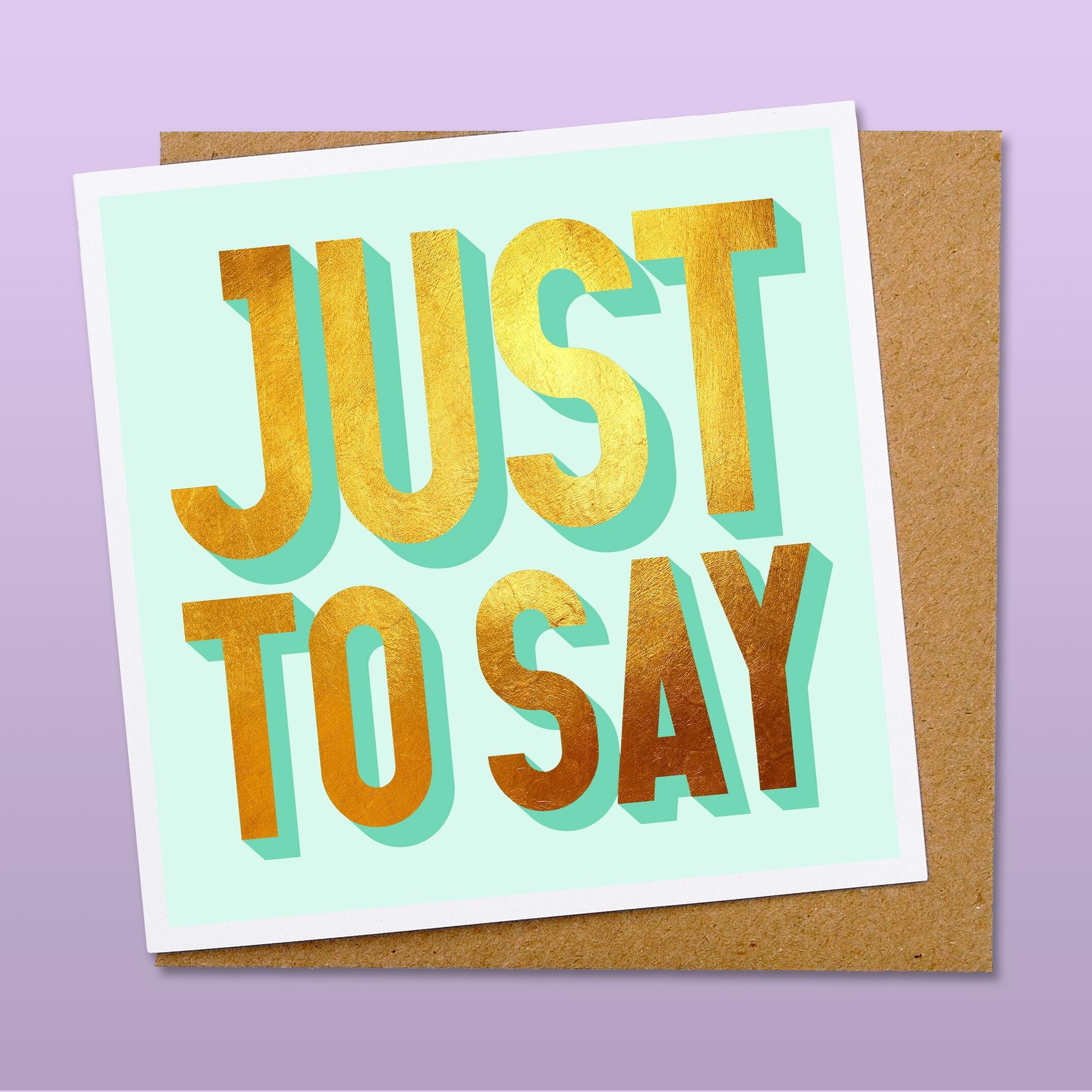 Juste pour dire la carte d'or