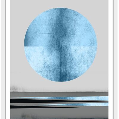 Affiche Lune Bleue - 50x70cm