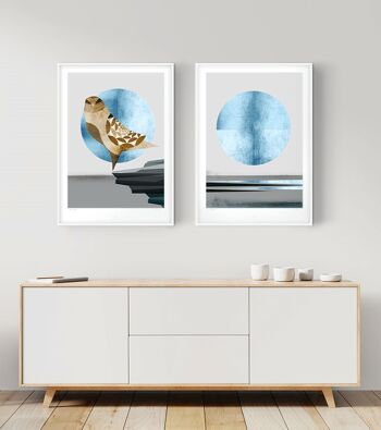 Affiche Lune Bleue - 50x70cm 2