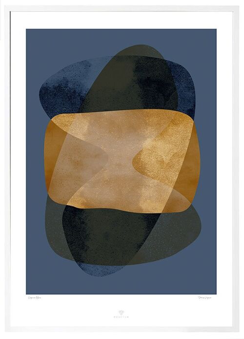 Poster Organic Blue - 50x70cm