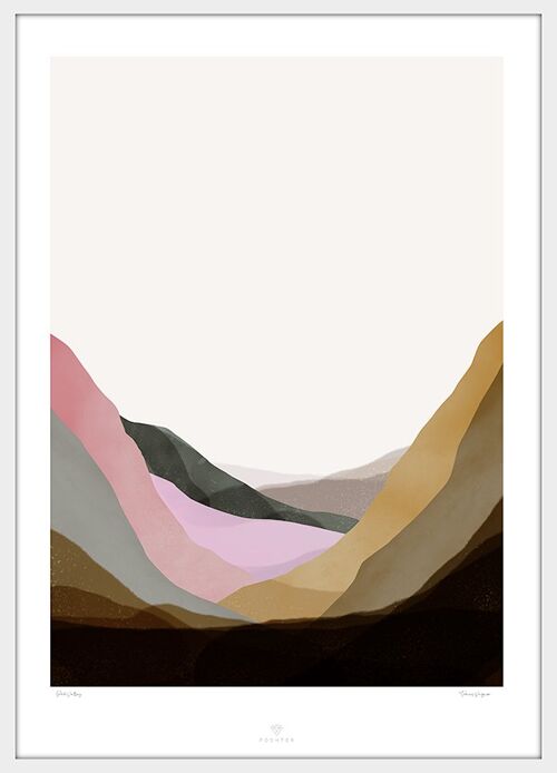 Poster Pink Valley - 50x70cm