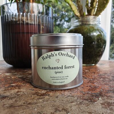 Enchanted Forest scented naturalcandles in tin