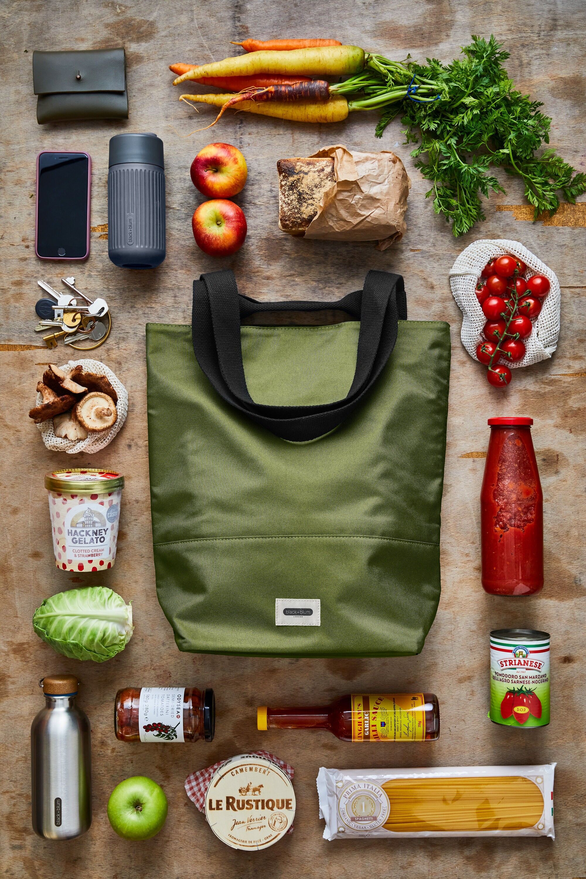 16L Insulated Tote Bag - Olive - Made with recycled PET