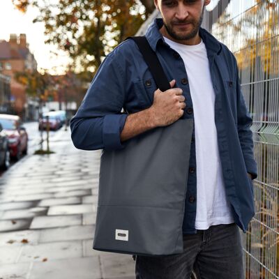 Bolsa de mano térmica de 16 l - Pizarra - Fabricada con PET reciclado