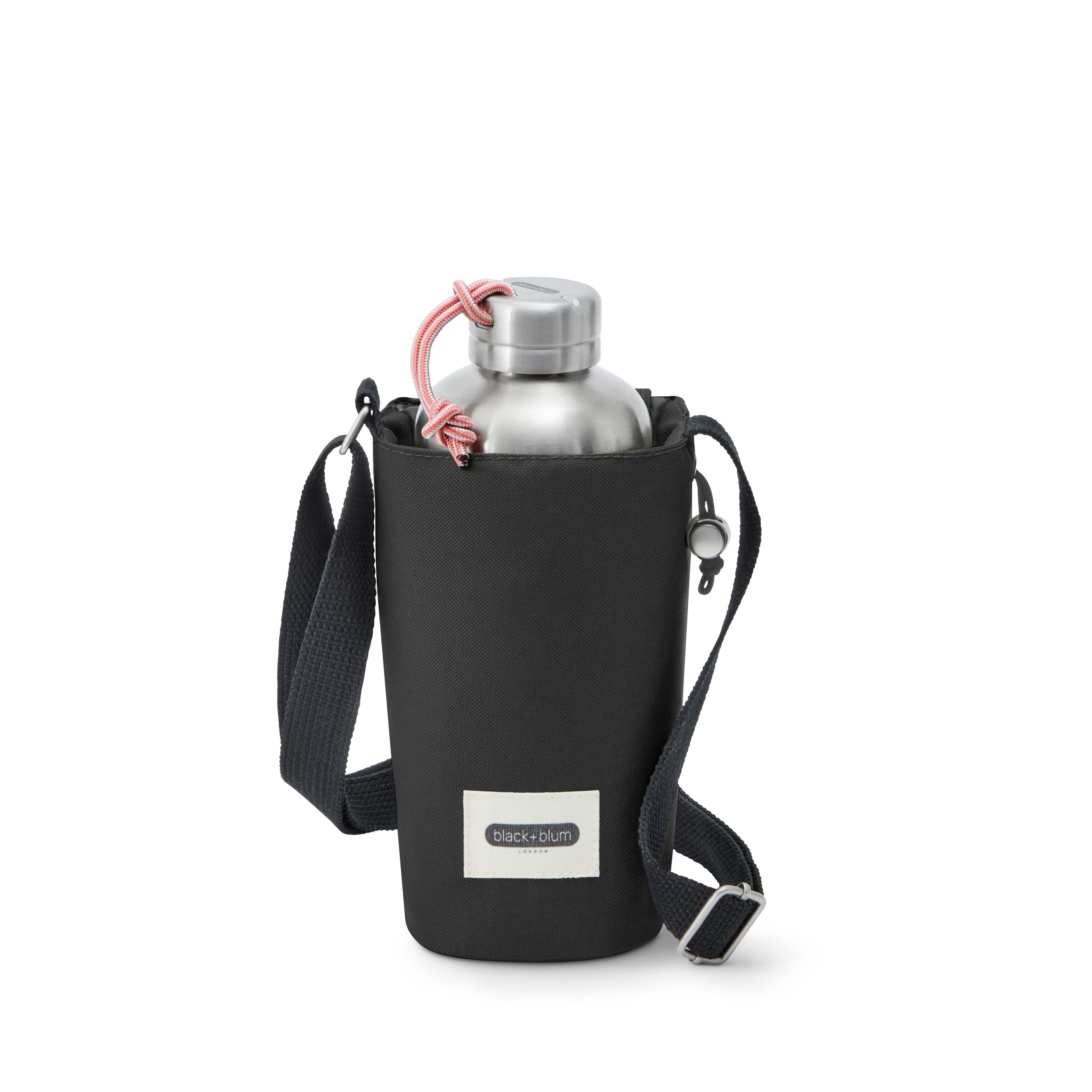 Insulated Bottle Bag - Black - Made with recycled PET