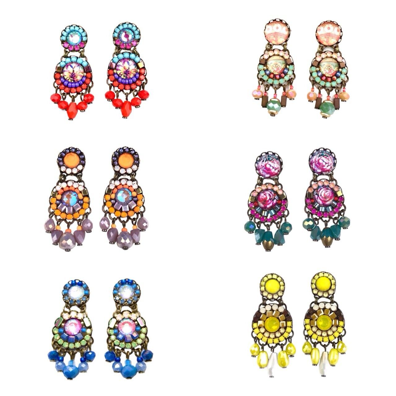 Confezione da 6 paia di orecchini piccoli, misura 35 mm NR,3