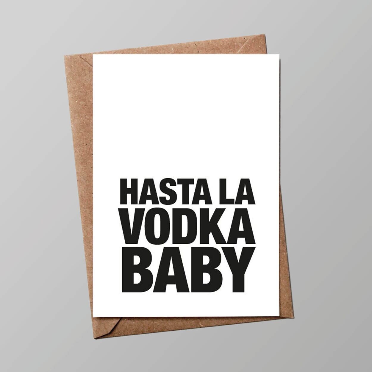Biglietto “Happy Hour”: Hasta la vodka baby (con busta)
