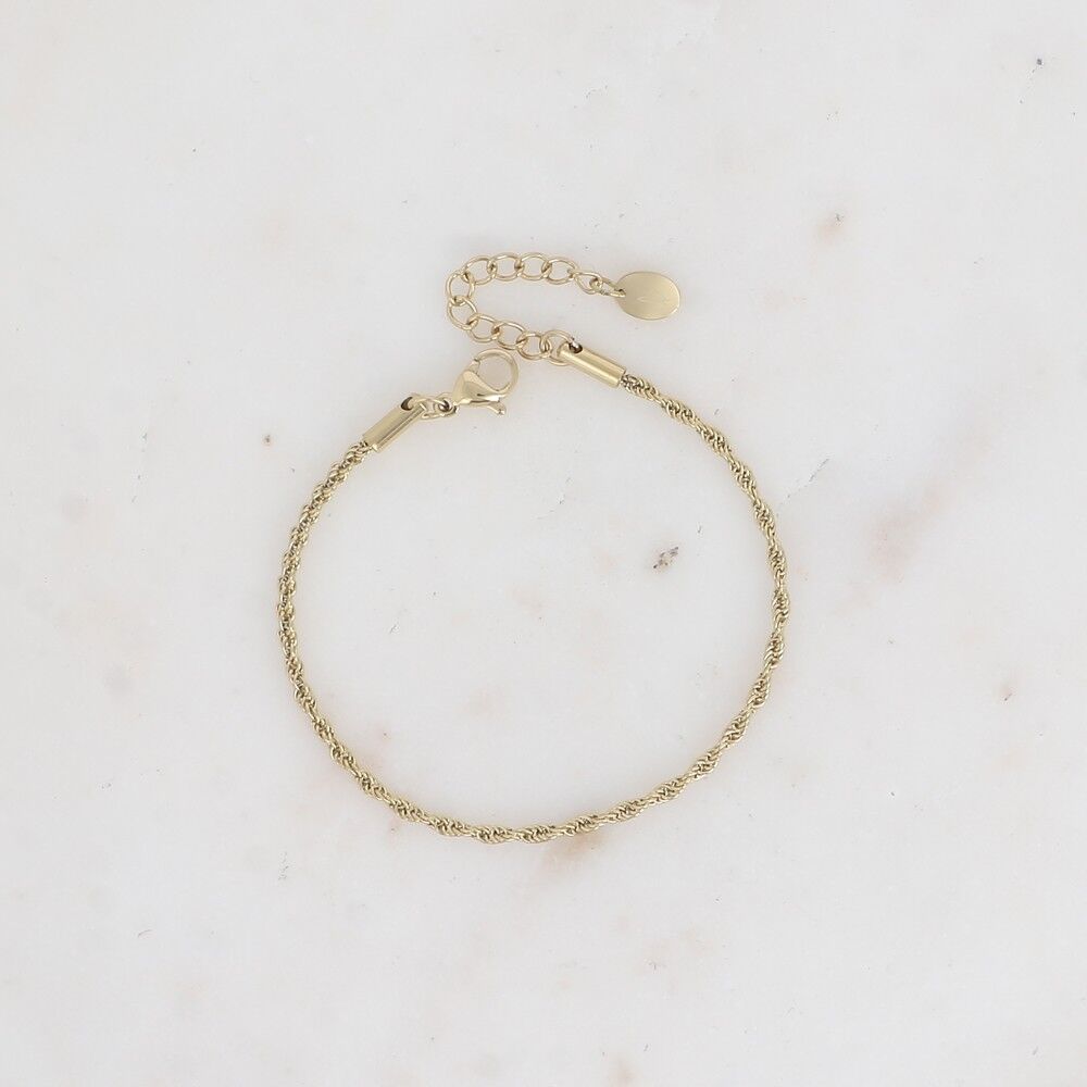 Bracciale - maglia spessa effetto ritorto