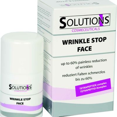 WRINKLE STOP FACE: crema reafirmante superior, de día y de noche.