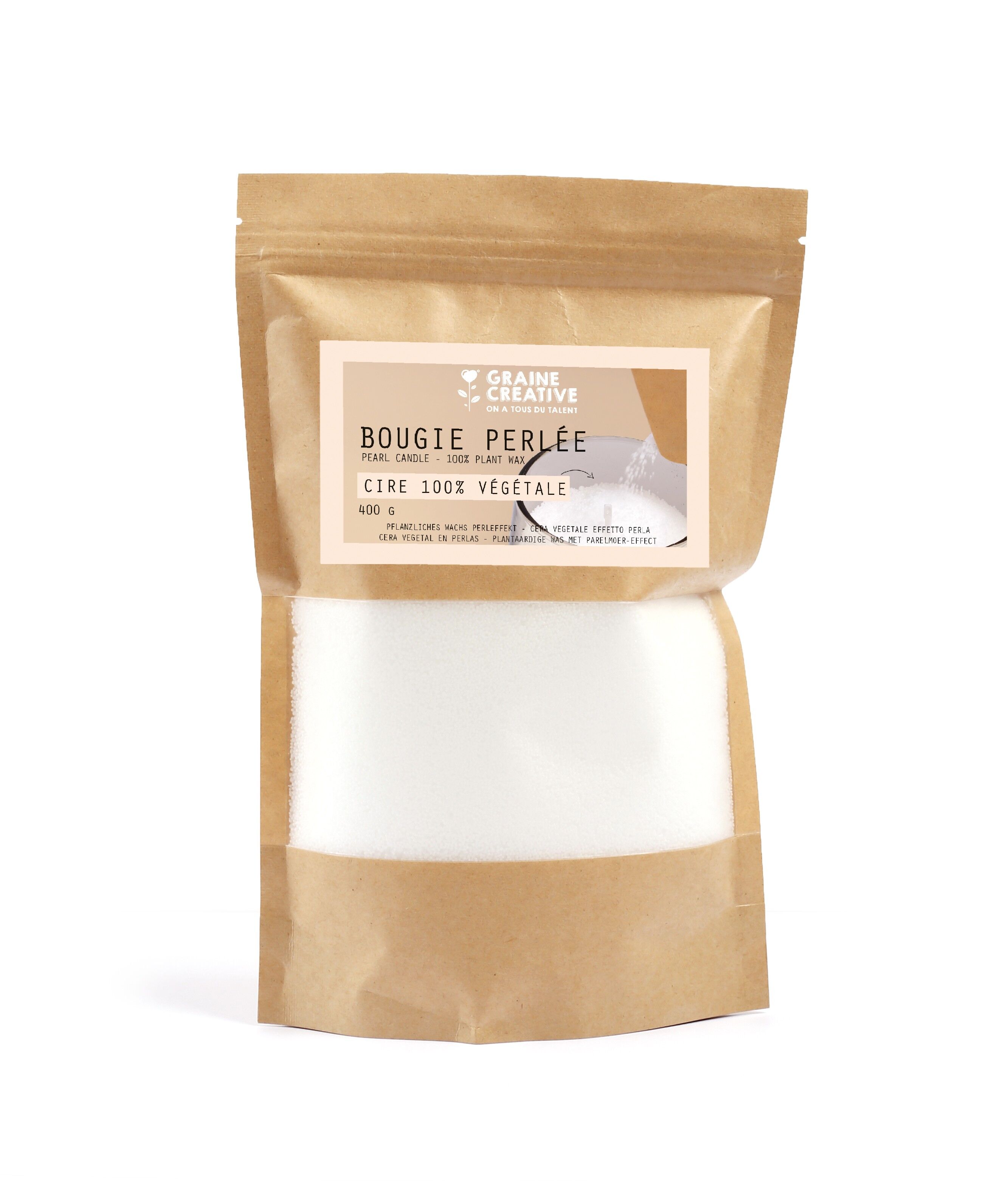 VEGETABLE WAX PEARL EFFECT 400 GR